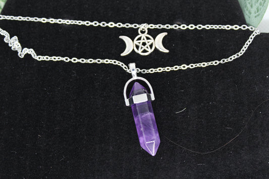 Amethyst Dual Necklace
