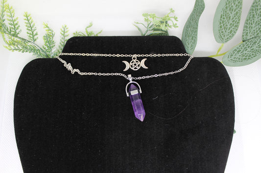 Amethyst Dual Necklace