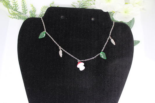 Cottagecore Mushroom Necklace